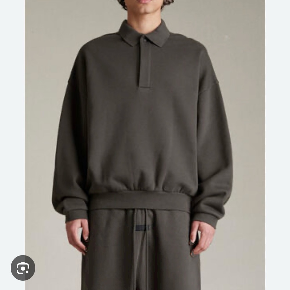 Fear of God mens Polo, size XL, color- Ink
